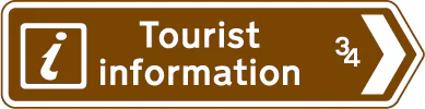 Direction and distance to a Tourist Information point or centre