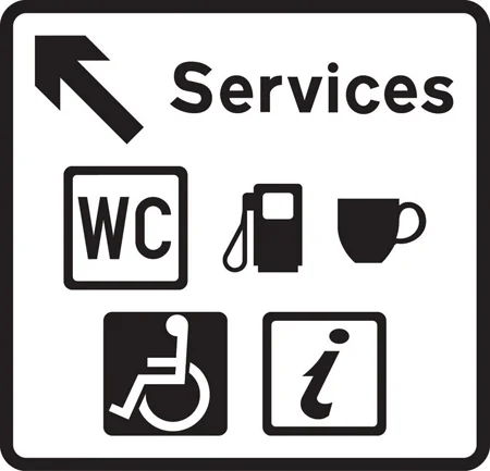 Direction to services with details of the services provided