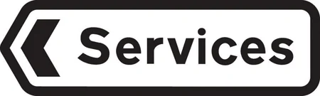 Entrance or direction to services