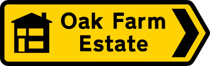 Direction to a new housing development