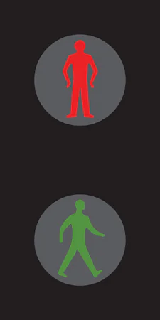 Light signals for pedestrians