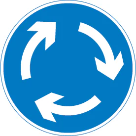 Vehicles entering the junction must give way to traffic to vehicles coming from the right
