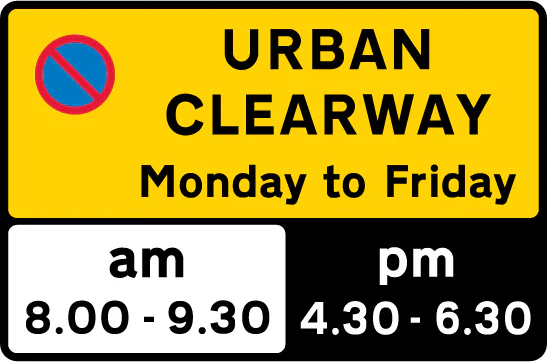 No stopping during periods indicated except to pick up or set down passengers