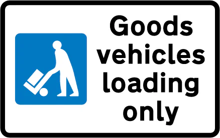 Bay reserved for loading and unloading by goods vehicles