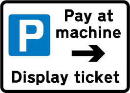 'Pay and display' ticket-regulated parking place