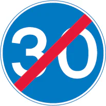 End of 30 miles per hour minimum speed limit