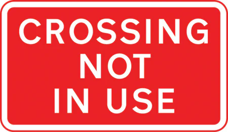 Zebra or signal controlled crossing temporarily out of use