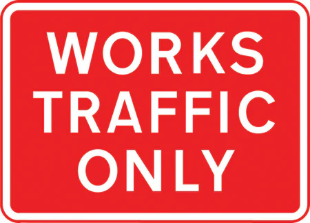 Temporary access to a construction or road works site