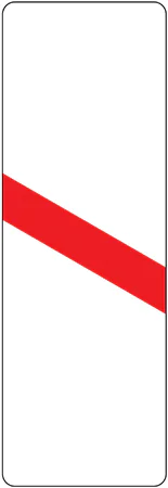 Countdown marker to railway or tramway level crossing