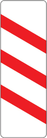 Countdown marker to railway or tramway level crossing