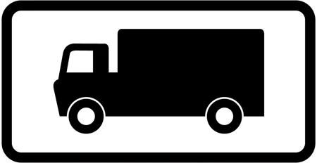 Parking place for goods vehicles