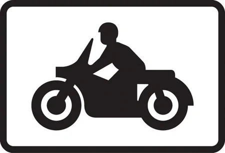 Parking place for solo motor cycles