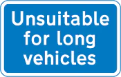 Road unsuitable for long vehicles