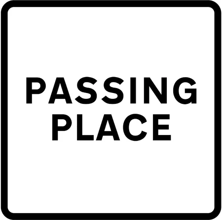 Passing place on a narrow road