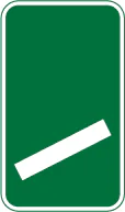 100 yards to a roundabout or the next point at which traffic may leave a non-primary route