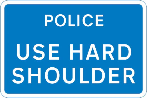 Traffic should use the hard shoulder in an emergency