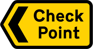 Direction to a vehicle check point