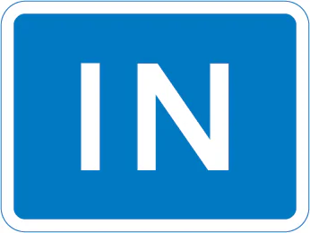 Entrance to a car park, private access road or property