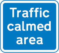 Start of area with traffic calming features