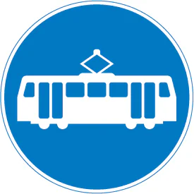Route for use by tramcars only