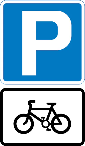 Parking place for pedal cycles