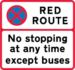 No stopping for any purpose at any time except buses