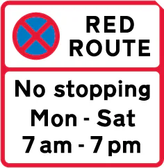 No stopping for any purpose during the period indicated