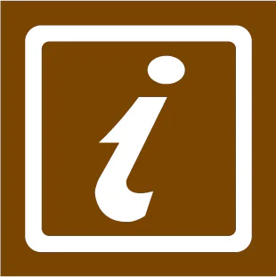 Tourist symbol for England and Wales: tourist Information Point or Centre