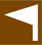 Tourist symbol for England and Wales: golf course