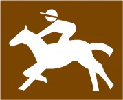 Tourist symbol for England and Wales: race course