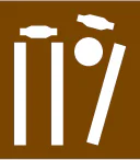 Tourist symbol for England and Wales: cricket ground