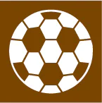 Tourist symbol for England and Wales: football ground