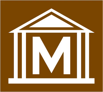 Tourist symbol for England only : museum or art gallery